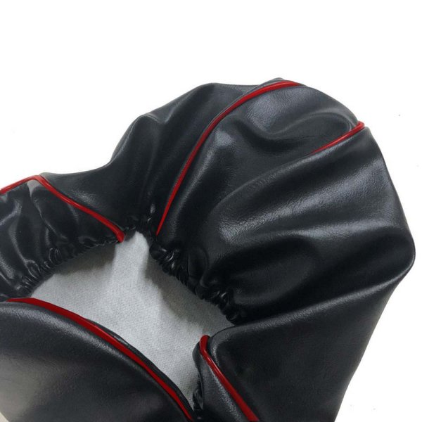 画像2: Cifmo(シフモ) ライブディオ(AF34) シートカバー 黒カバー 赤パイピング  被せタイプ 安心の日本製 高品質 シートリペア CIF-73128 【送料無料 一部地域除く】 (2)