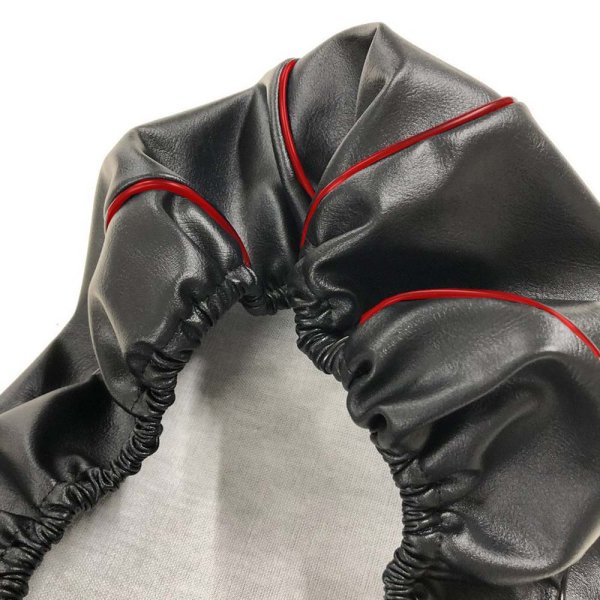 画像2: Cifmo(シフモ) スマートディオ(AF56) シートカバー 黒カバー 赤パイピング  被せタイプ 安心の日本製 高品質 シートリペア CIF-73319 【送料無料 一部地域除く】 (2)