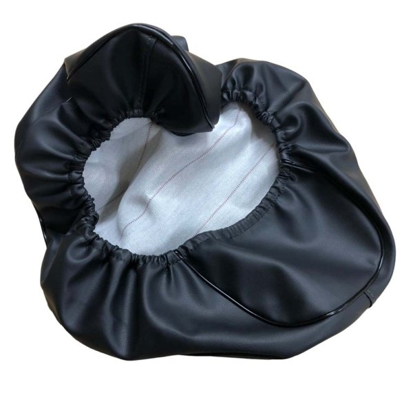 画像2: Cifmo(シフモ) リード80 シートカバー 黒 被せタイプ 安心の日本製 高品質 シートリペア CIF-74712 【送料無料 一部地域除く】 (2)