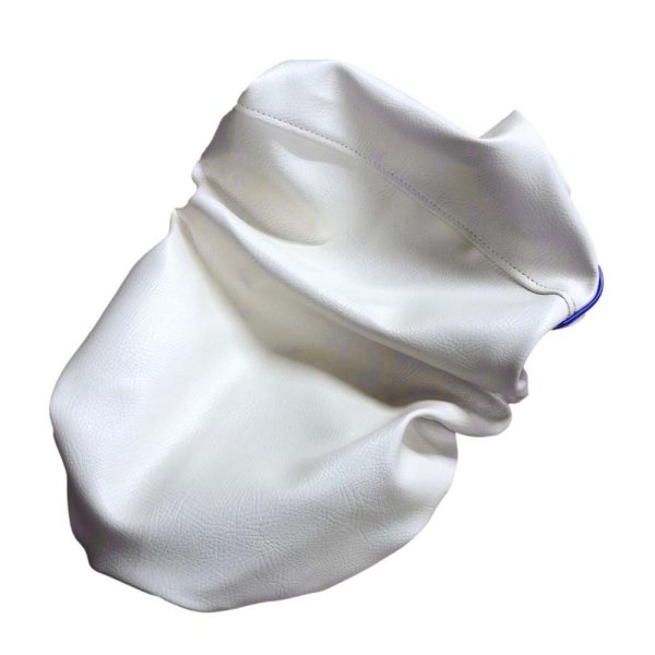 画像2: Cifmo(シフモ) PCX125(JF56)/150(KF18) シートカバー 白カバー 青パイピング 被せタイプ 安心の日本製 高品質 シートリペア CIF-74989 【送料無料 一部地域除く】 (2)