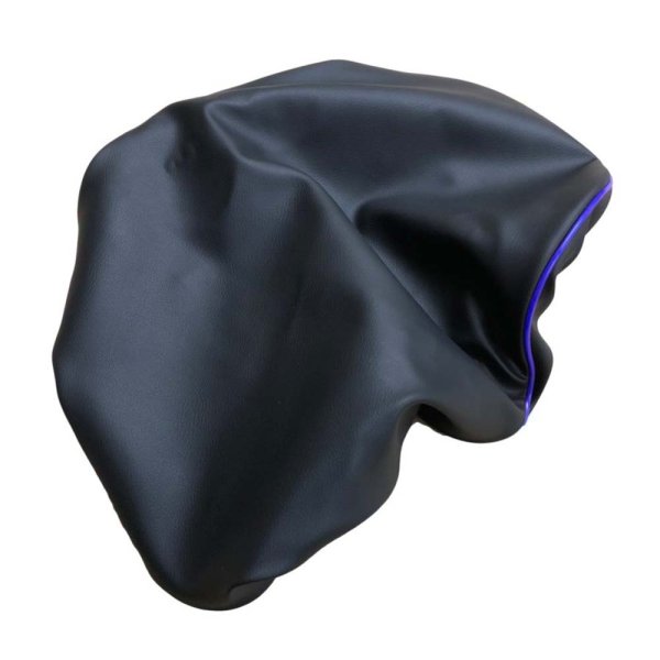 画像2: Cifmo(シフモ) タクト　4ST (AF75) シートカバー 黒カバー 青パイピング 被せタイプ 安心の日本製 高品質 シートリペア CIF-74170 【送料無料 一部地域除く】 (2)