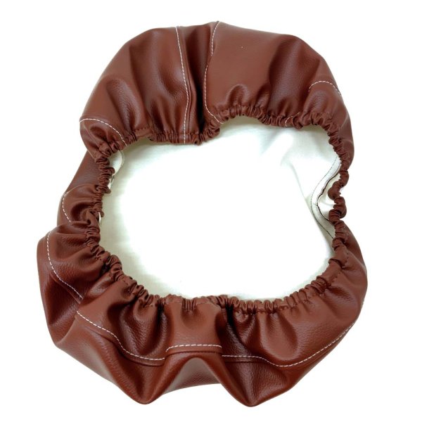 画像4: Cifmo(シフモ) ジョルノ AF77 15-22 シートカバー 茶/ステッチ白 被せタイプ 安心の日本製 高品質 シートリペア CIF-82106 【送料無料 一部地域除く】 (4)