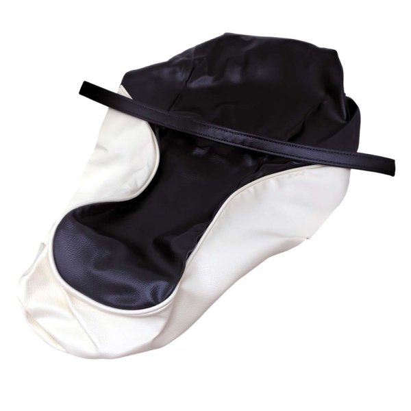 画像4: Cifmo(シフモ) エストレヤ250(BJ250A 14-17) BJ250　LEF/LEFA/LFF/LFFA/LGF/LGFA/LHF/LHFA/LHFB シートカバー 黒/白 張替タイプ 安心の日本製 高品質 シートリペア CIF-82182 【送料無料 一部地域除く】 (4)