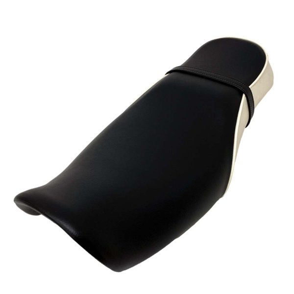 画像5: Cifmo(シフモ) エストレヤ250(BJ250A 14-17) BJ250　LEF/LEFA/LFF/LFFA/LGF/LGFA/LHF/LHFA/LHFB シートカバー 黒/白 張替タイプ 安心の日本製 高品質 シートリペア CIF-82182 【送料無料 一部地域除く】 (5)