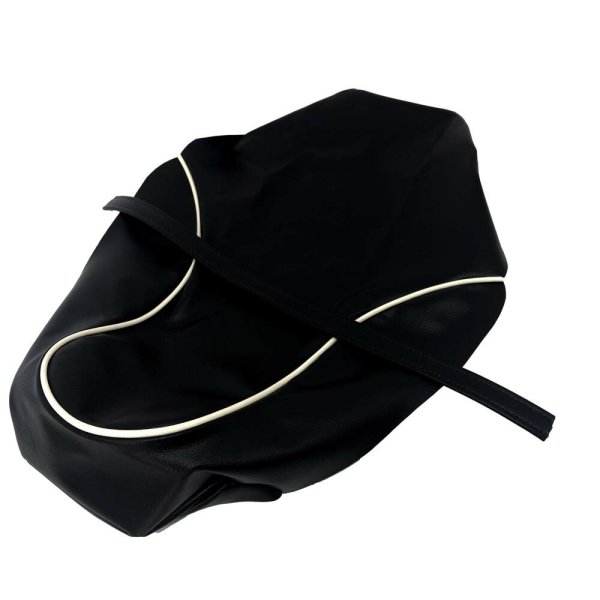 画像2: Cifmo(シフモ) エストレヤ250(BJ250A 14-17) BJ250　LEF/LEFA/LFF/LFFA/LGF/LGFA/LHF/LHFA/LHFB シートカバー 黒 張替タイプ 安心の日本製 高品質 シートリペア CIF-82168 【送料無料 一部地域除く】 (2)