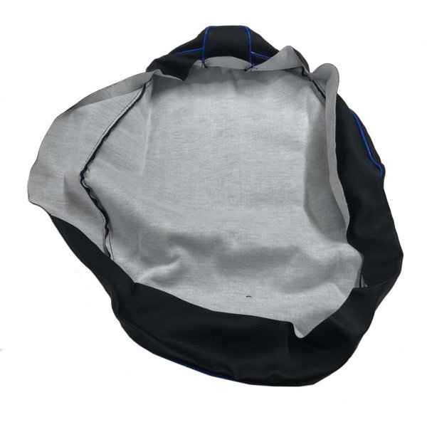 画像2: Cifmo(シフモ) アドレスV100(CE11A) シートカバー 黒カバー 青パイピング 張替タイプ 安心の日本製 高品質 シートリペア CIF-76372 【送料無料 一部地域除く】 (2)