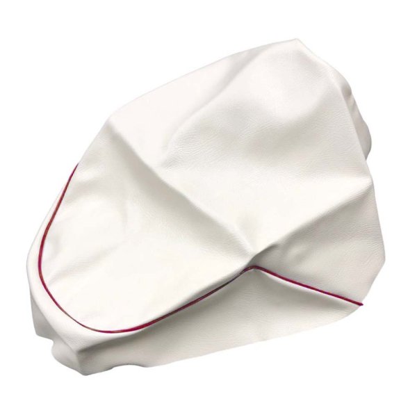 画像2: Cifmo(シフモ) ZZ(CA1PB) シートカバー 白カバー 赤パイピング 張替タイプ 安心の日本製 高品質 シートリペア CIF-76532 【送料無料 一部地域除く】 (2)