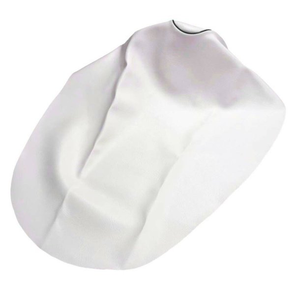 画像2: Cifmo(シフモ) レッツ(CA1KA)(給油口タンク中仕様) シートカバー 白カバー 黒パイピング 張替タイプ 安心の日本製 高品質 シートリペア CIF-76686 【送料無料 一部地域除く】 (2)