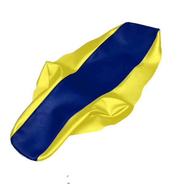 画像2: Cifmo(シフモ) DR-Z400 (SK43A　SK44A) シートカバー 青/黄 張替タイプ 安心の日本製 高品質 シートリペア CIF-78383 【送料無料 一部地域除く】 (2)