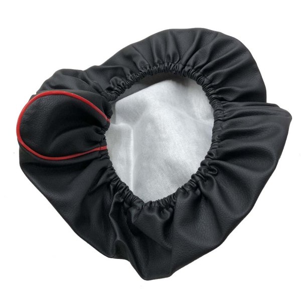 画像2: Cifmo(シフモ) セピア(CA1EA) シートカバー 黒カバー 赤パイピング  被せタイプ 安心の日本製 高品質 シートリペア CIF-77638 【送料無料 一部地域除く】 (2)