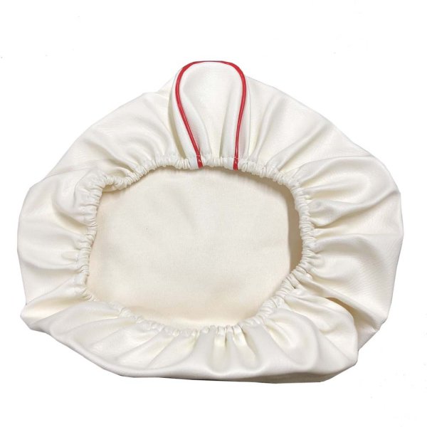 画像2: Cifmo(シフモ) セピア(CA1EA) シートカバー 白カバー 赤パイピング  被せタイプ 安心の日本製 高品質 シートリペア CIF-77669 【送料無料 一部地域除く】 (2)