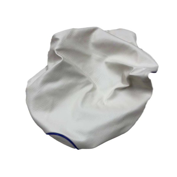 画像2: Cifmo(シフモ) ZZ(CA1PB) シートカバー 白カバー 青パイピング  被せタイプ 安心の日本製 高品質 シートリペア CIF-77737 【送料無料 一部地域除く】 (2)