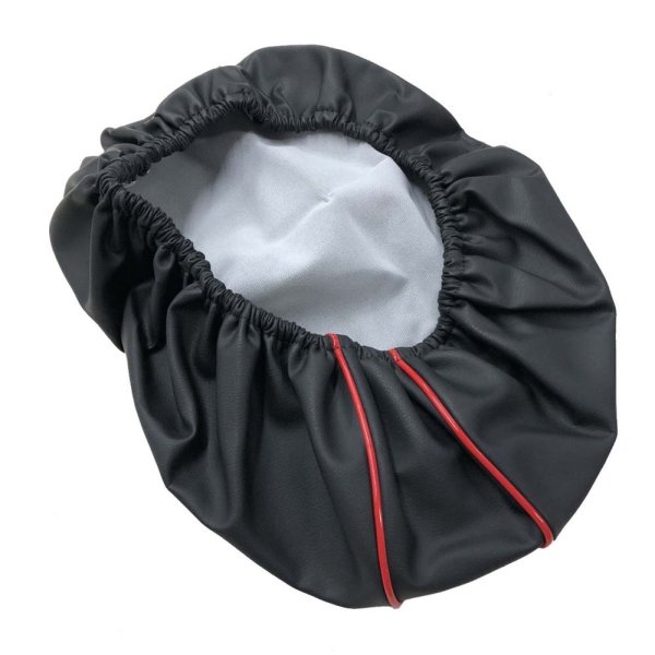 画像2: Cifmo(シフモ) レッツ (CA1KA)(給油口タンク中仕様) シートカバー 黒カバー 赤パイピング  被せタイプ 安心の日本製 高品質 シートリペア CIF-77812 【送料無料 一部地域除く】 (2)