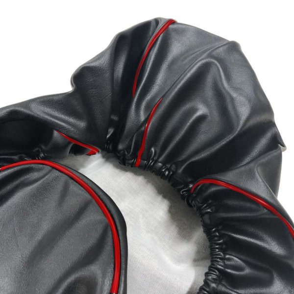 画像2: Cifmo(シフモ) アドレスV125 シートカバー 黒カバー 赤パイピング  被せタイプ 安心の日本製 高品質 シートリペア CIF-77874 【送料無料 一部地域除く】 (2)