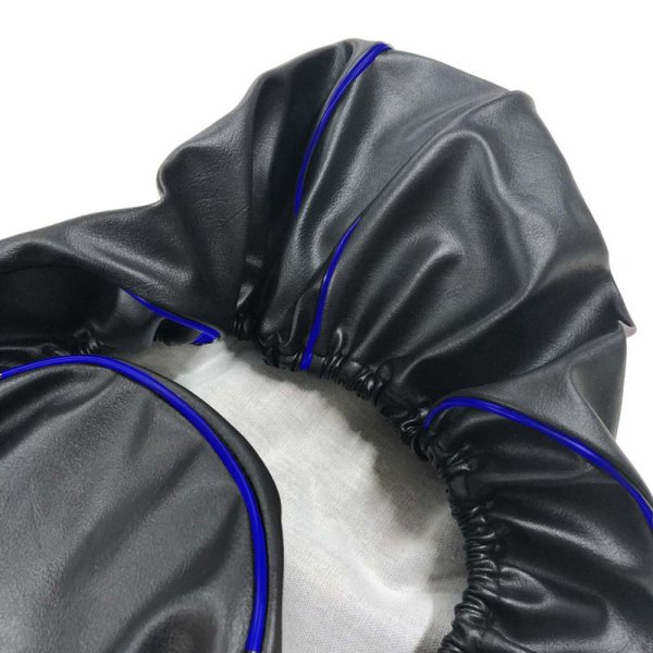 画像2: Cifmo(シフモ) アドレスV125 シートカバー 黒カバー 青パイピング  被せタイプ 安心の日本製 高品質 シートリペア CIF-77881 【送料無料 一部地域除く】 (2)