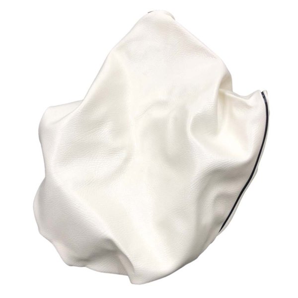 画像2: Cifmo(シフモ) アドレスV125 シートカバー 白カバー 黒パイピング  被せタイプ 安心の日本製 高品質 シートリペア CIF-77898 【送料無料 一部地域除く】 (2)