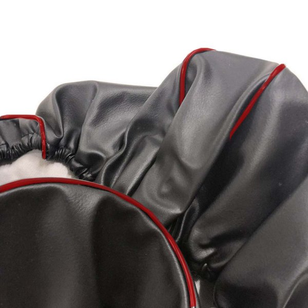 画像2: Cifmo(シフモ) レッツ5 シートカバー 黒カバー 赤パイピング  被せタイプ 安心の日本製 高品質 シートリペア CIF-78000 【送料無料 一部地域除く】 (2)