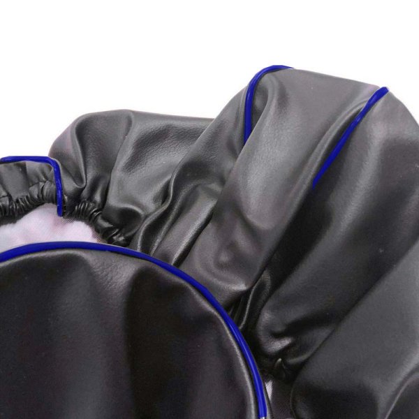 画像2: Cifmo(シフモ) レッツ5 シートカバー 黒カバー 青パイピング  被せタイプ 安心の日本製 高品質 シートリペア CIF-78017 【送料無料 一部地域除く】 (2)