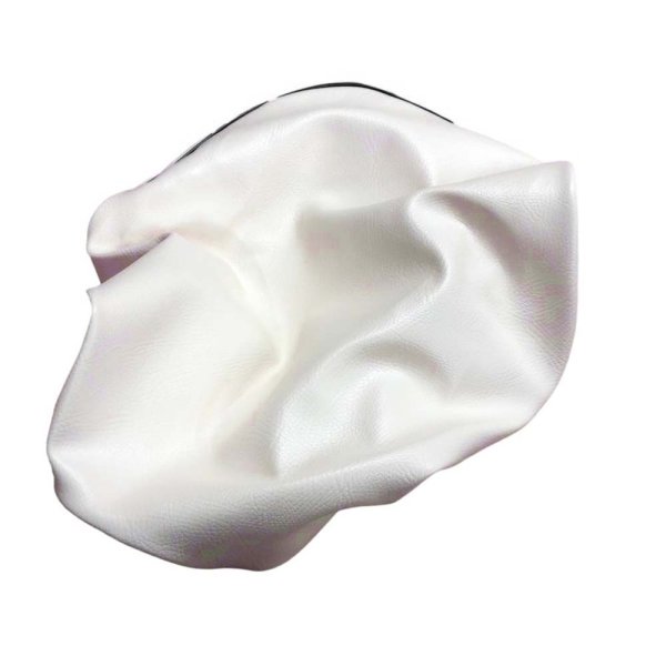 画像2: Cifmo(シフモ) レッツ5 シートカバー 白カバー 黒パイピング  被せタイプ 安心の日本製 高品質 シートリペア CIF-78024 【送料無料 一部地域除く】 (2)