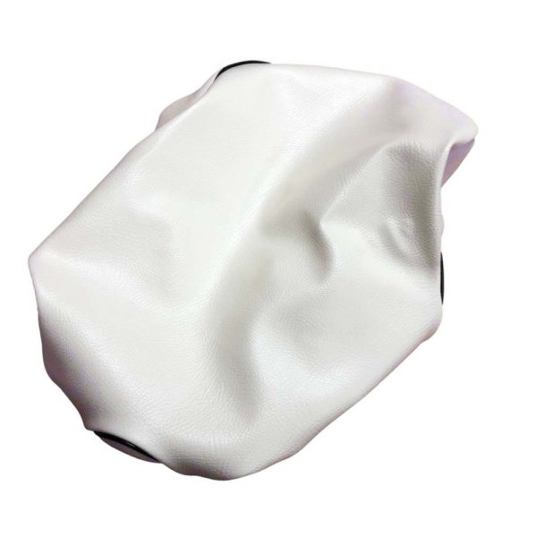 画像2: Cifmo(シフモ) レッツ　(CA4AA)4ST シートカバー 白カバー 黒パイピング 被せタイプ 安心の日本製 高品質 シートリペア CIF-78161 【送料無料 一部地域除く】 (2)