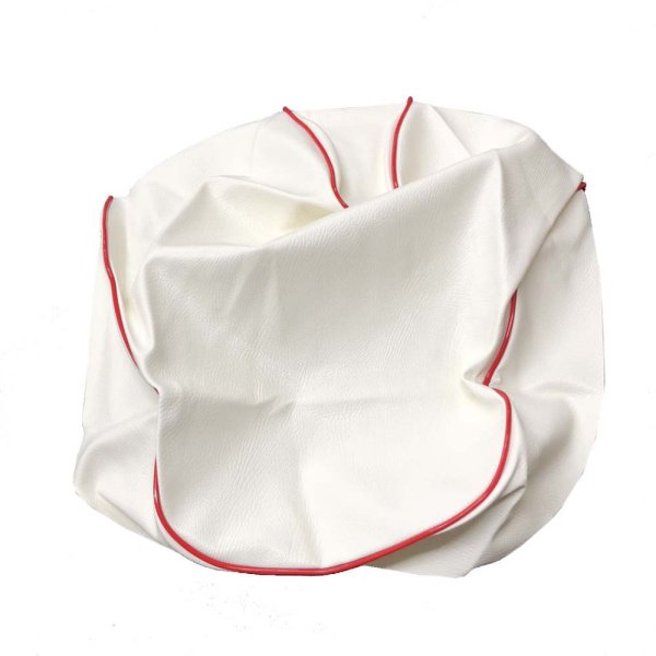 画像2: Cifmo(シフモ) アプリオ(4JP) シートカバー 白カバー 赤パイピング 張替タイプ 安心の日本製 高品質 シートリペア CIF-79137 【送料無料 一部地域除く】 (2)