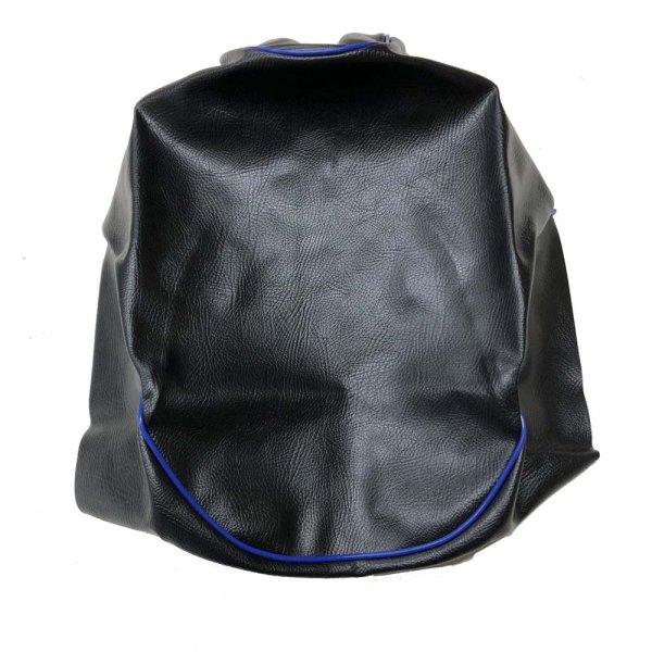 画像2: Cifmo(シフモ) (3YK)スーパージョグ シートカバー 黒カバー 青パイピング 張替タイプ 安心の日本製 高品質 シートリペア CIF-79304 【送料無料 一部地域除く】 (2)