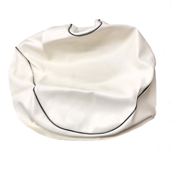 画像2: Cifmo(シフモ) (3YK)スーパージョグ シートカバー 白カバー 黒パイピング 張替タイプ 安心の日本製 高品質 シートリペア CIF-79311 【送料無料 一部地域除く】 (2)