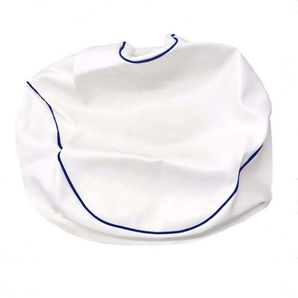 画像2: Cifmo(シフモ) (3YK)スーパージョグ シートカバー 白カバー 青パイピング 張替タイプ 安心の日本製 高品質 シートリペア CIF-79335 【送料無料 一部地域除く】 (2)