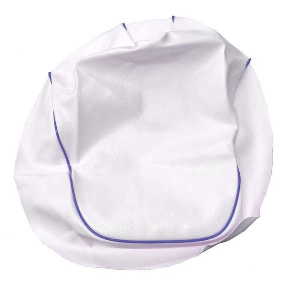 画像2: Cifmo(シフモ) (SA16J)リモコンジョグ(JOG・5KN・CV50) シートカバー 白カバー 青パイピング 張替タイプ 安心の日本製 高品質 シートリペア CIF-79427 【送料無料 一部地域除く】 (2)