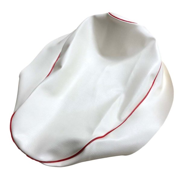 画像2: Cifmo(シフモ) (3VR)アクシス90(AXIS) シートカバー 白カバー 赤パイピング 張替タイプ 安心の日本製 高品質 シートリペア CIF-79588 【送料無料 一部地域除く】 (2)