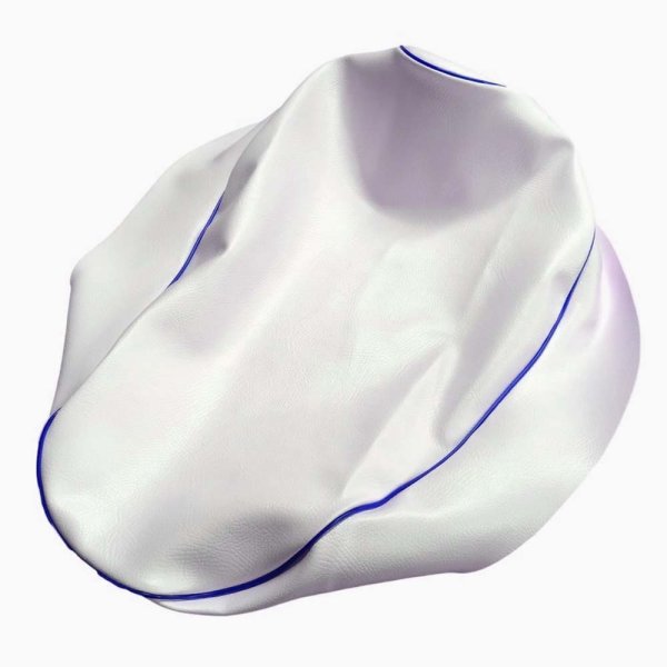 画像2: Cifmo(シフモ) (3VR)アクシス90(AXIS) シートカバー 白カバー 青パイピング 張替タイプ 安心の日本製 高品質 シートリペア CIF-79595 【送料無料 一部地域除く】 (2)