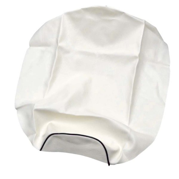 画像2: Cifmo(シフモ) (5FA)グランドアクシス100(AXIS) シートカバー 白カバー 黒パイピング 張替タイプ 安心の日本製 高品質 シートリペア CIF-79632 【送料無料 一部地域除く】 (2)