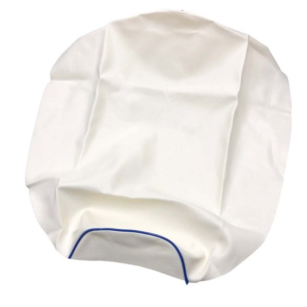 画像2: Cifmo(シフモ) (5FA)グランドアクシス100(AXIS) シートカバー 白カバー 青パイピング 張替タイプ 安心の日本製 高品質 シートリペア CIF-79656 【送料無料 一部地域除く】 (2)