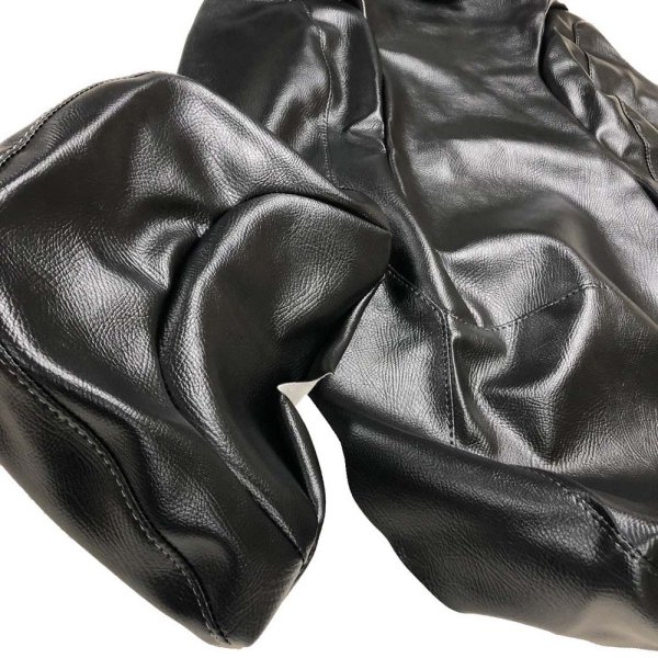 画像2: Cifmo(シフモ) (4HC)マジェスティ　バックレスト付 シートカバー 黒 張替タイプ 安心の日本製 高品質 シートリペア CIF-80065 【送料無料 一部地域除く】 (2)