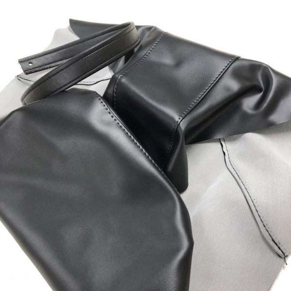 画像2: Cifmo(シフモ) (4CS)TW200・225 シートカバー 黒 張替タイプ 安心の日本製 高品質 シートリペア CIF-80096 【送料無料 一部地域除く】 (2)