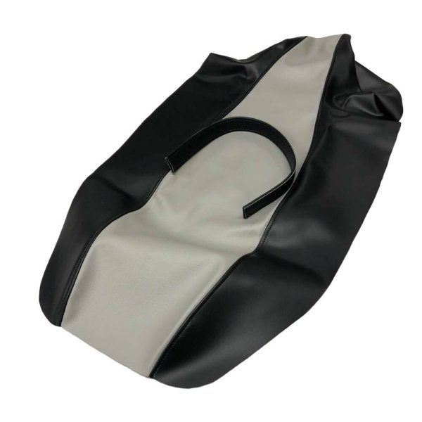 画像2: Cifmo(シフモ) (4JG)セロー225W  ツートン シートカバー 黒・グレー 張替タイプ 安心の日本製 高品質 シートリペア CIF-80126 【送料無料 一部地域除く】 (2)