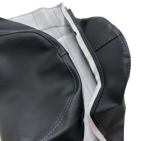 画像2: Cifmo(シフモ) (3HT)SR400 シートカバー 黒 張替タイプ 安心の日本製 高品質 シートリペア CIF-80164 【送料無料 一部地域除く】 (2)