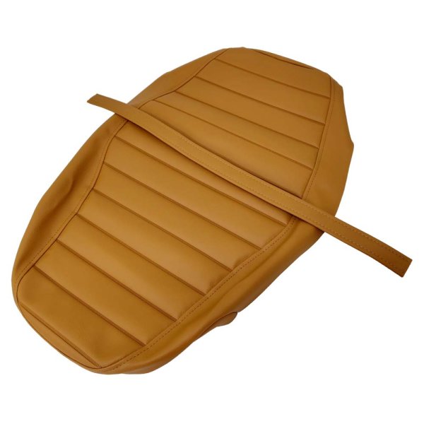 画像2: Cifmo(シフモ) XSR125 8BJ-RE46J 2024年 シートカバー 座面：オーカータックロール/ステッチ：オーカー 張替タイプ 安心の日本製 高品質 シートリペア CIF-82601 【送料無料 一部地域除く】 (2)