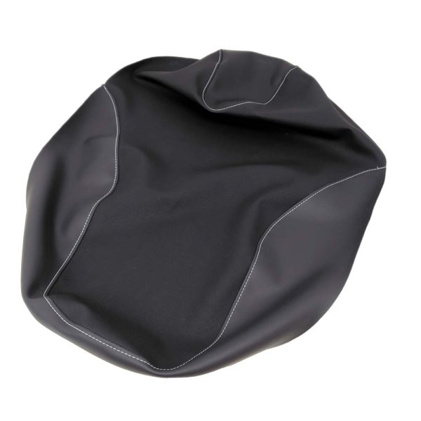 画像2: Cifmo(シフモ) アクシスZ125(SEJ6J 22-24) シートカバー 滑りにくい生地/ブラック/ステッチ白 張替タイプ 安心の日本製 高品質 シートリペア CIF-82571 【送料無料 一部地域除く】 (2)