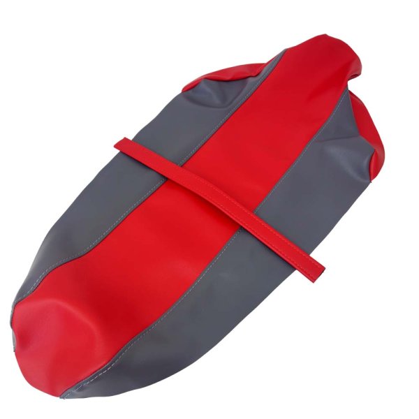 画像2: Cifmo(シフモ) WR250RX シートカバー 赤　グレーツートン/ステッチ　グレー 張替タイプ 安心の日本製 高品質 シートリペア CIF-82656 【送料無料 一部地域除く】 (2)