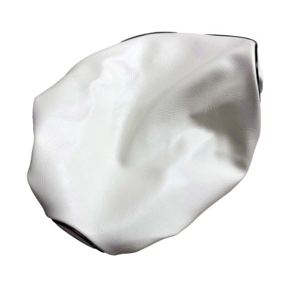 画像2: Cifmo(シフモ) ジョグ(3KJ) シートカバー 白カバー 黒パイピング  被せタイプ 安心の日本製 高品質 シートリペア CIF-80621 【送料無料 一部地域除く】 (2)