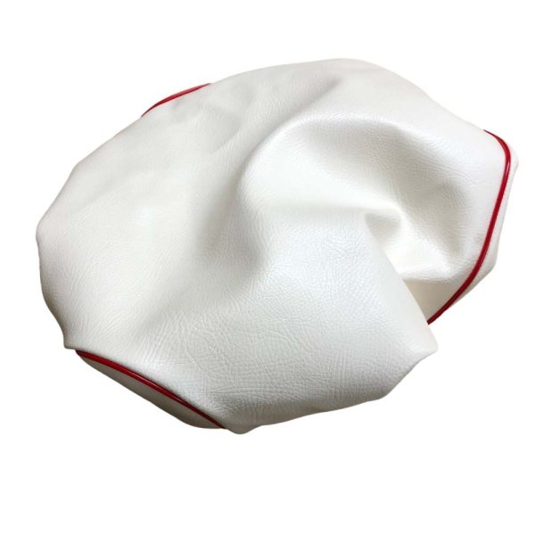 画像2: Cifmo(シフモ) スーパージョグ(3YK) シートカバー 白カバー 赤パイピング  被せタイプ 安心の日本製 高品質 シートリペア CIF-80690 【送料無料 一部地域除く】 (2)