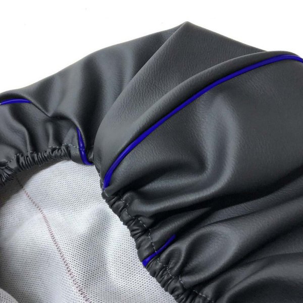 画像2: Cifmo(シフモ) リモコンジョグ(SA16J) シートカバー 黒カバー 青パイピング  被せタイプ 安心の日本製 高品質 シートリペア CIF-80768 【送料無料 一部地域除く】 (2)