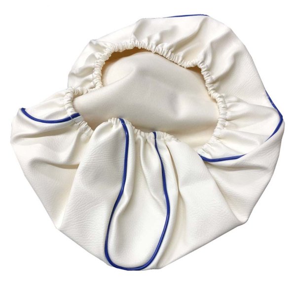 画像2: Cifmo(シフモ) リモコンジョグ(SA16J) シートカバー 白カバー 青パイピング  被せタイプ 安心の日本製 高品質 シートリペア CIF-80799 【送料無料 一部地域除く】 (2)