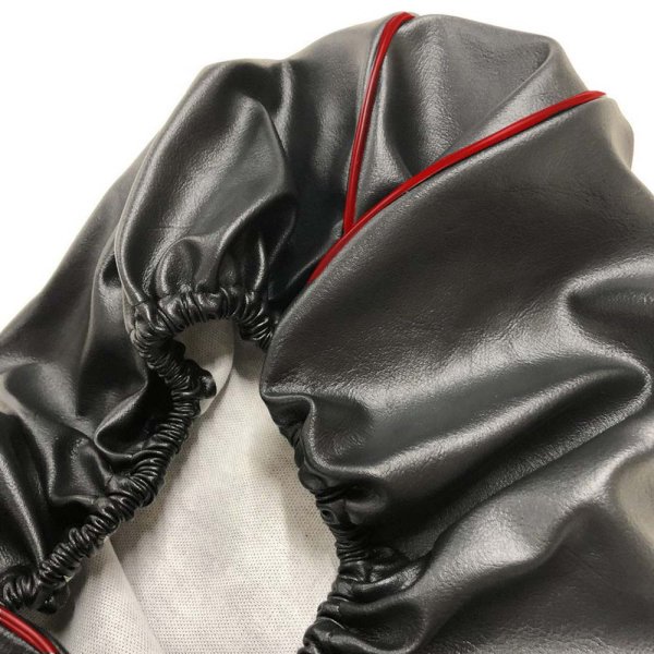 画像2: Cifmo(シフモ) (5FA)グランドアクシス100 シートカバー 黒カバー 赤パイピング  被せタイプ 安心の日本製 高品質 シートリペア CIF-80874 【送料無料 一部地域除く】 (2)