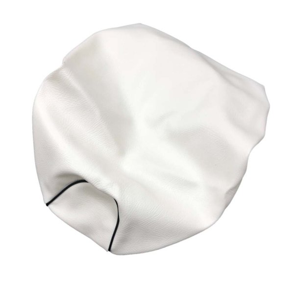 画像2: Cifmo(シフモ) (5FA)グランドアクシス100 シートカバー 白カバー 黒パイピング  被せタイプ 安心の日本製 高品質 シートリペア CIF-80898 【送料無料 一部地域除く】 (2)