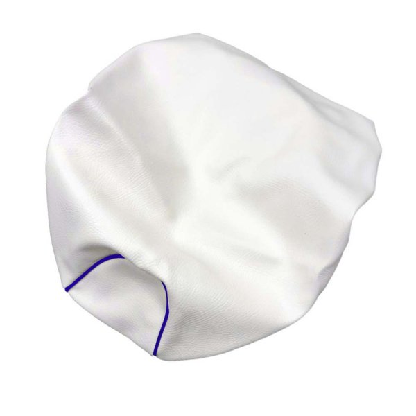 画像2: Cifmo(シフモ) (5FA)グランドアクシス100 シートカバー 白カバー 青パイピング  被せタイプ 安心の日本製 高品質 シートリペア CIF-80911 【送料無料 一部地域除く】 (2)