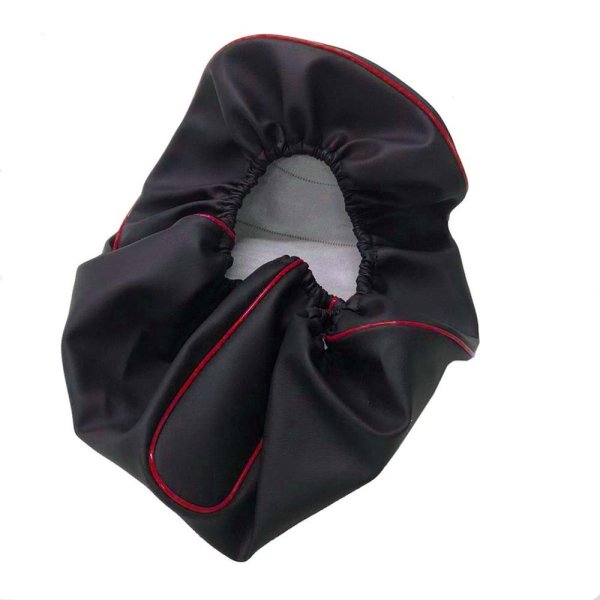 画像2: Cifmo(シフモ) (SA39J)ジョグ 4サイクル シートカバー 黒カバー 赤パイピング  被せタイプ 安心の日本製 高品質 シートリペア CIF-81055 【送料無料 一部地域除く】 (2)