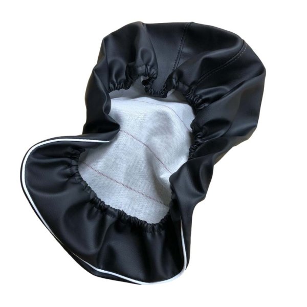 画像2: Cifmo(シフモ) ビーノ　4サイクル　2型(SA27J) シートカバー 黒 被せタイプ 安心の日本製 高品質 シートリペア CIF-81215 【送料無料 一部地域除く】 (2)