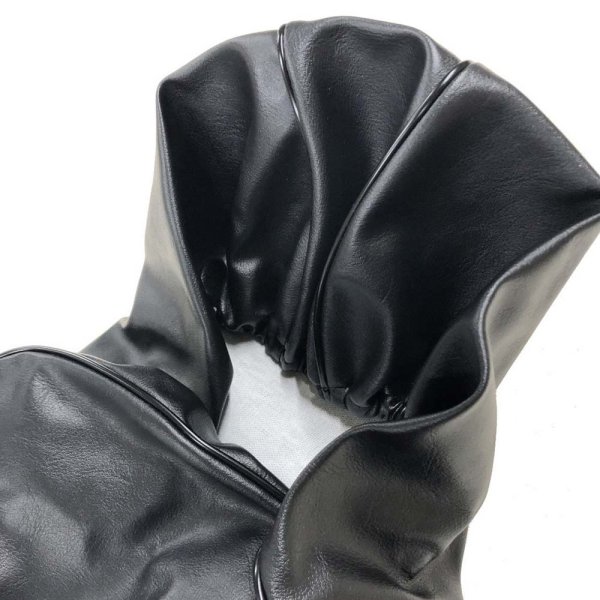 画像2: Cifmo(シフモ) シグナスＸ125 SE44J(28Ｓ)前期 シートカバー 黒 被せタイプ 安心の日本製 高品質 シートリペア CIF-81352 【送料無料 一部地域除く】 (2)